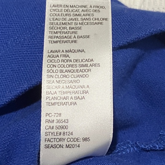 Izod Women's Royal Blue Button Down Shirt - Picture 6 of 6